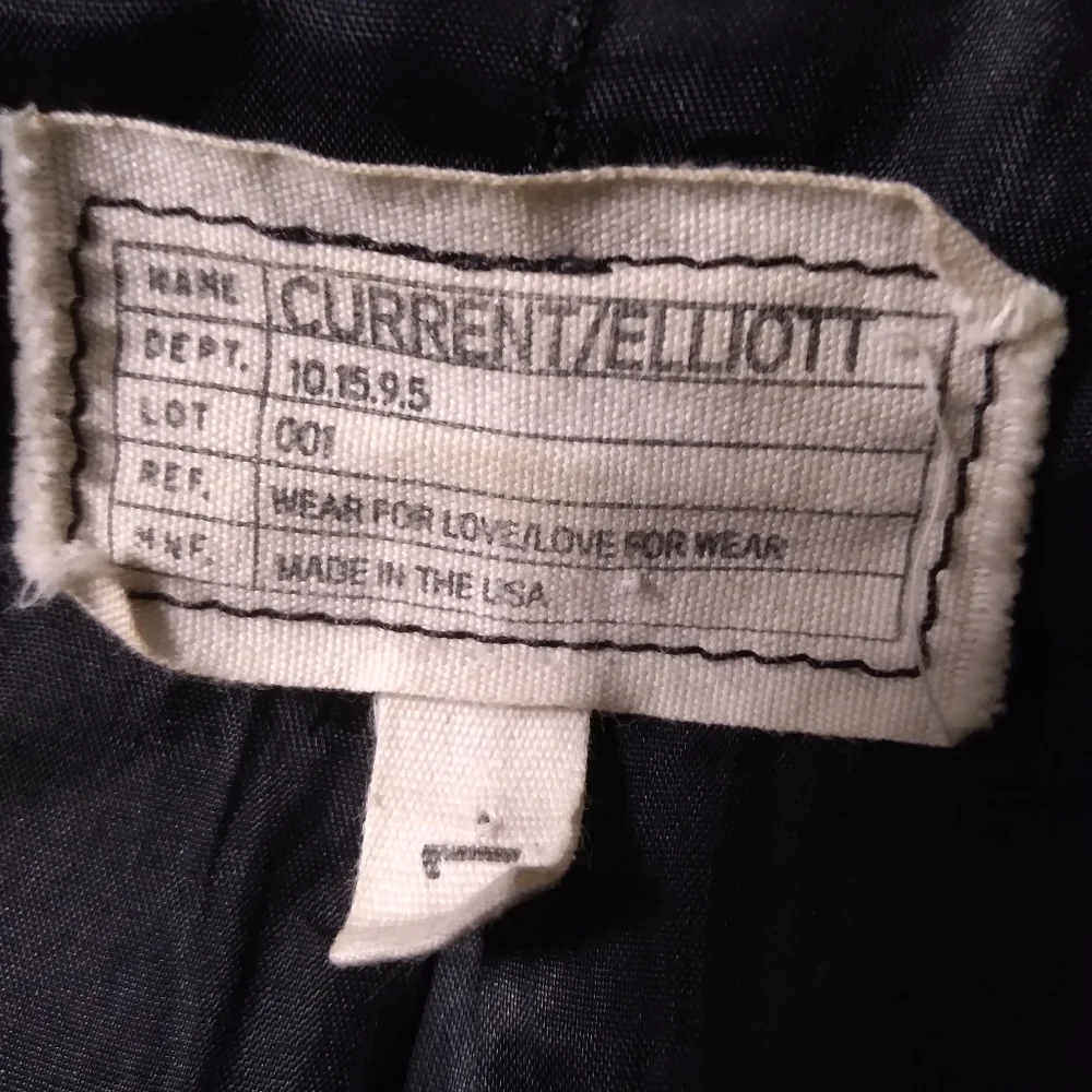 CURRENT/ELLIOT denim & wool layered jean jacket/coat size 1 - Picture 8 of 10
